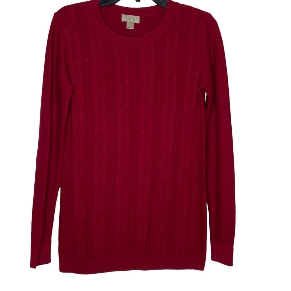 Loft red sweater. Size S